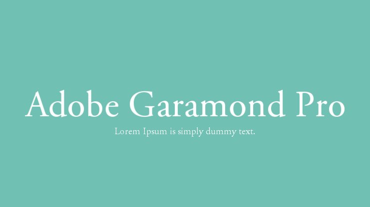 monotype garamond pro bold font free download
